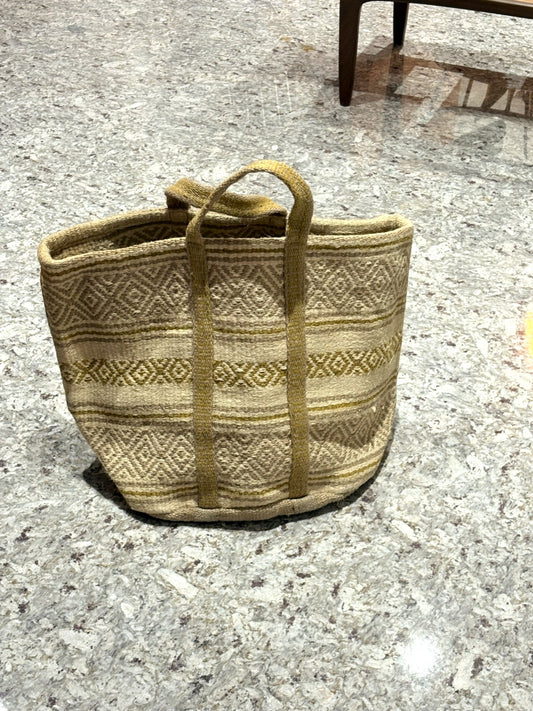 QN25005, 印度, 黃麻編織包 (新品)