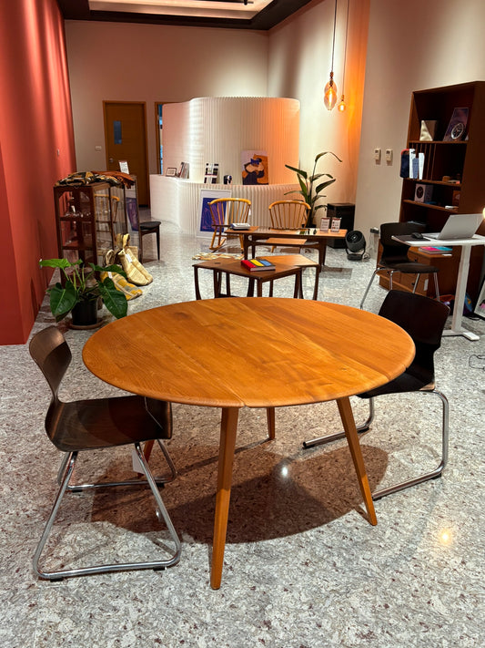 QV25011, 英國 ,ERCOL ,dropleaf Table 折疊圓桌