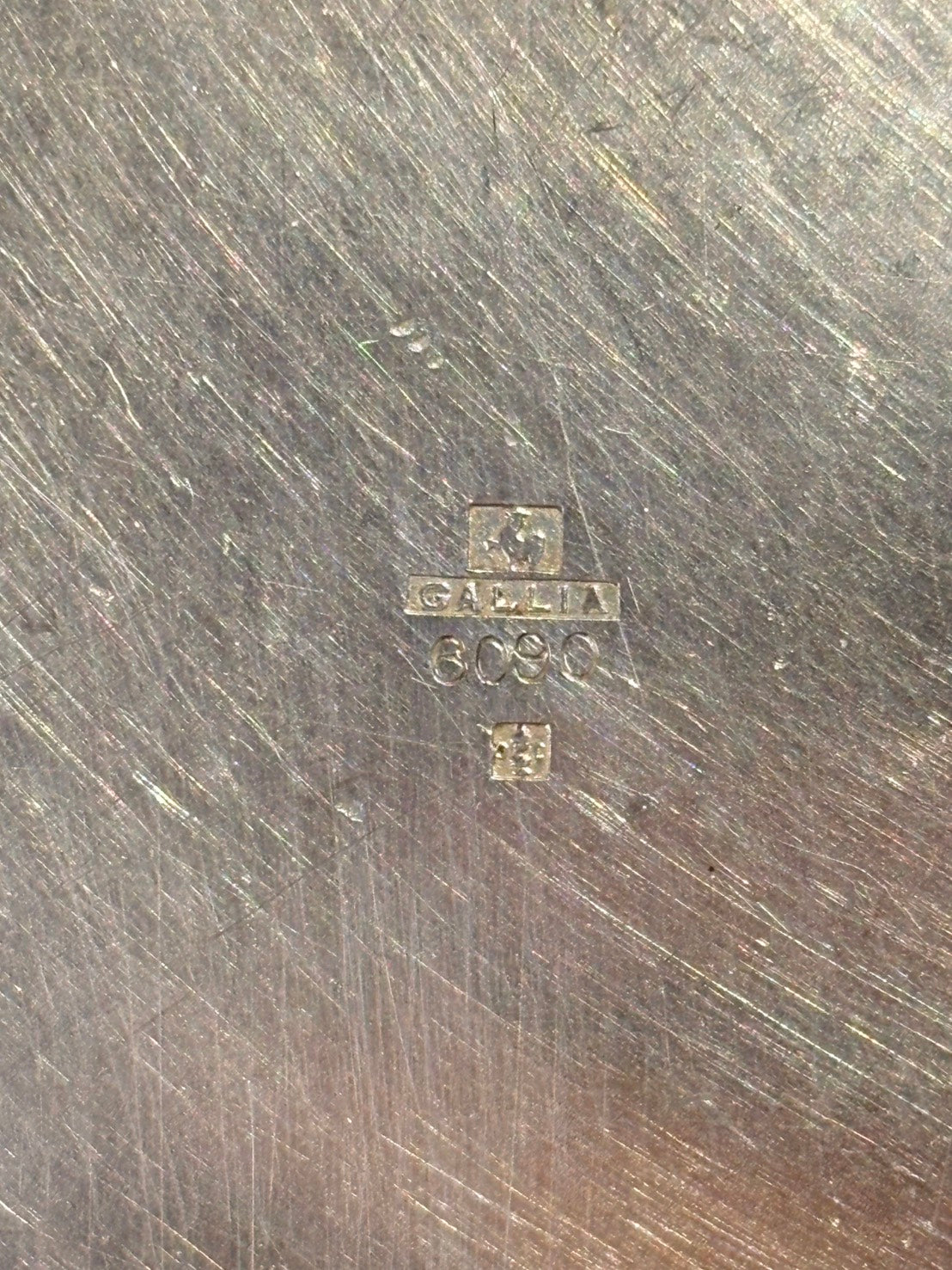 QV26007, 法國, Christofle GALLIA 鍍銀 八角小盤 / 酒瓶盤