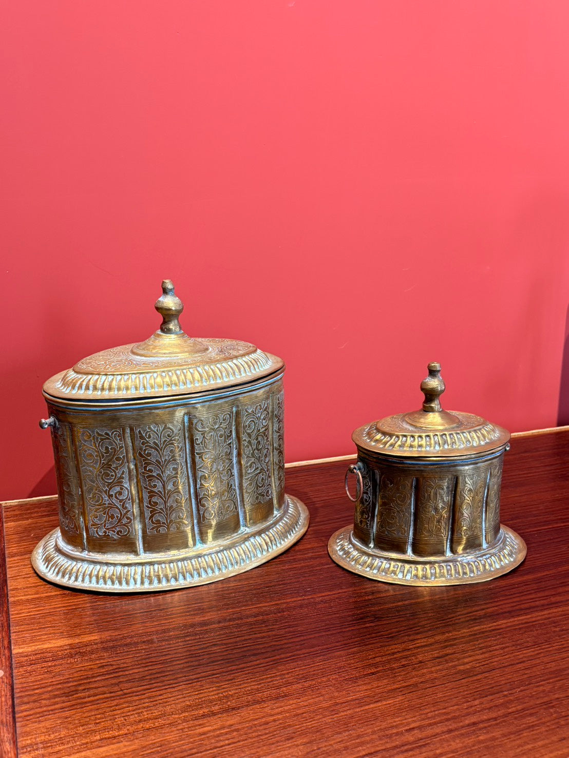 QV26014, 老黃銅茶葉罐 大 (單件販售)