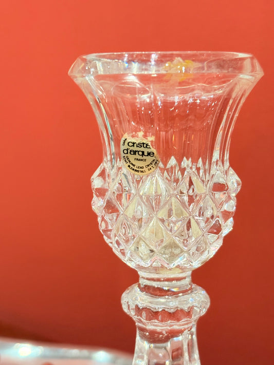 QV26030, 法國, Cristal d’Arques 水晶燭台 (單件販售)