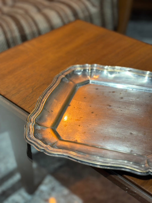 QV26038, 義大利, 八角波浪雙層邊飾淺盤