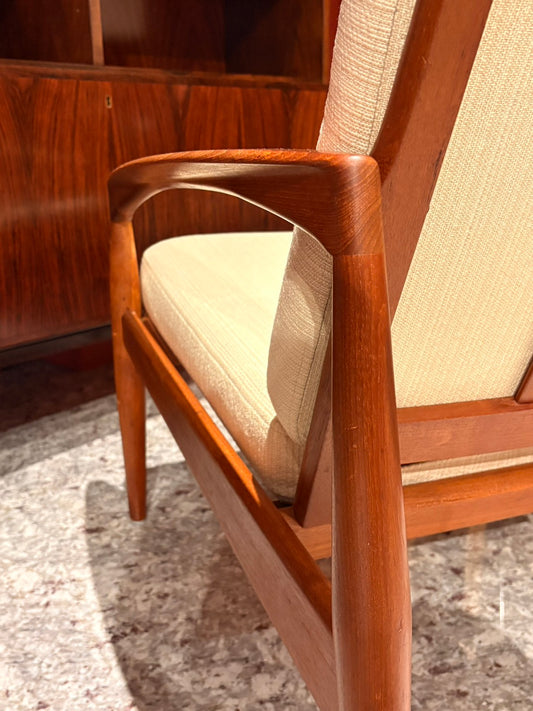 QV26047, 丹麥, Kai Kristiansen Paper Knife Lounge Chair, Model 121, Magnus Olesen (單件販售)