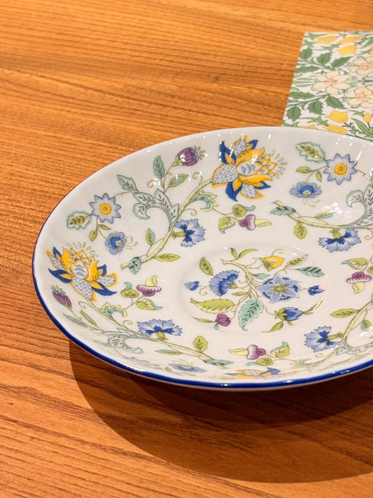 QV26068, 英國, Minton "Haddon Hall Blue" ,骨瓷點心盤 / 飾品盤(單件現貨)