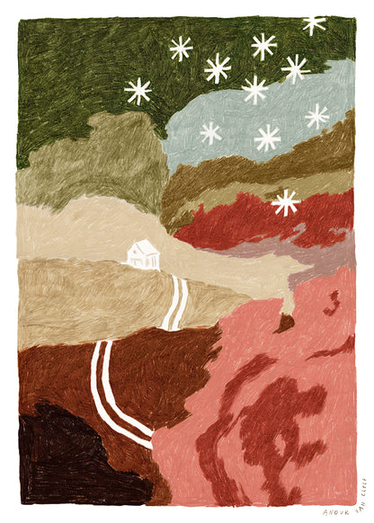 The Poster Club  丹麥 |  Anouk van Cleef, The House and the Hills