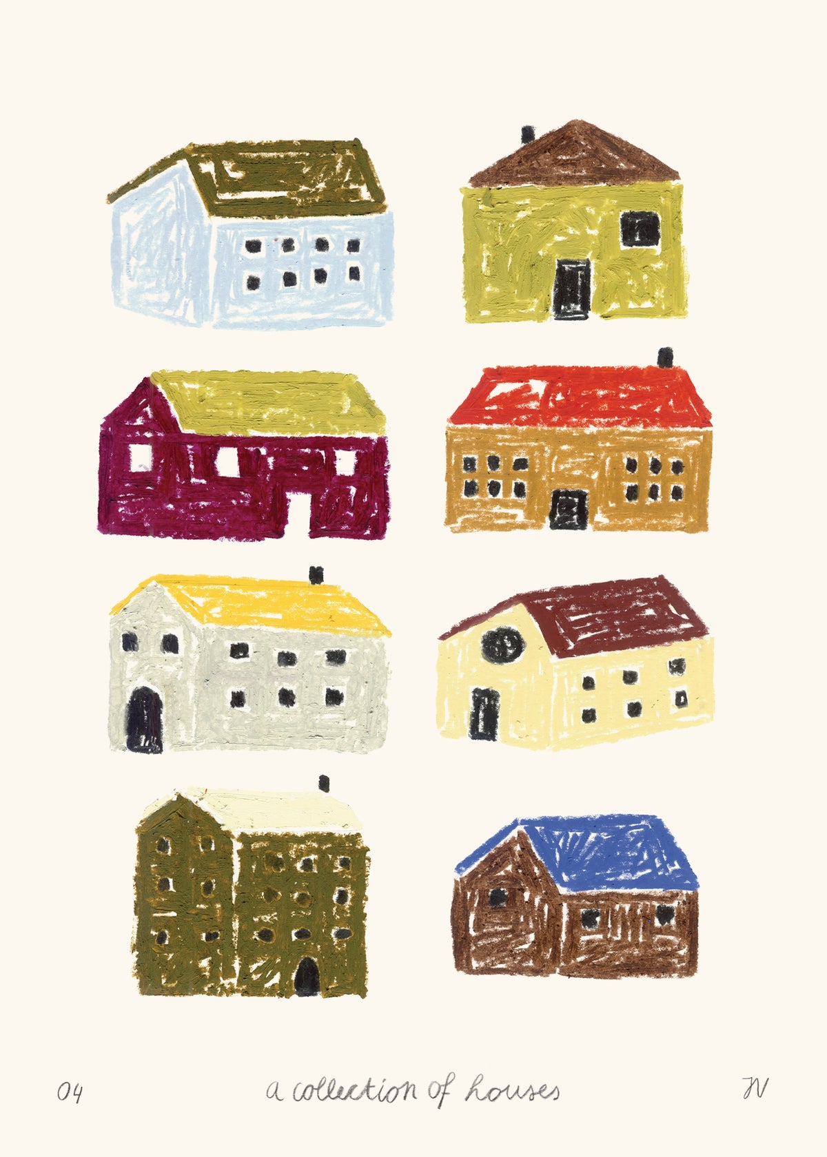 The Poster Club  丹麥 |  Isabelle Vandeplassche, A Collection of Houses