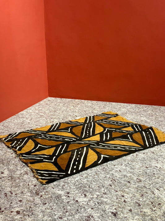 QN25001, 西非 , ,Bogolanfini 泥染布 (新品)