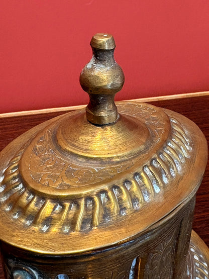 QV26015, 老黃銅茶葉罐 小 (單件販售)