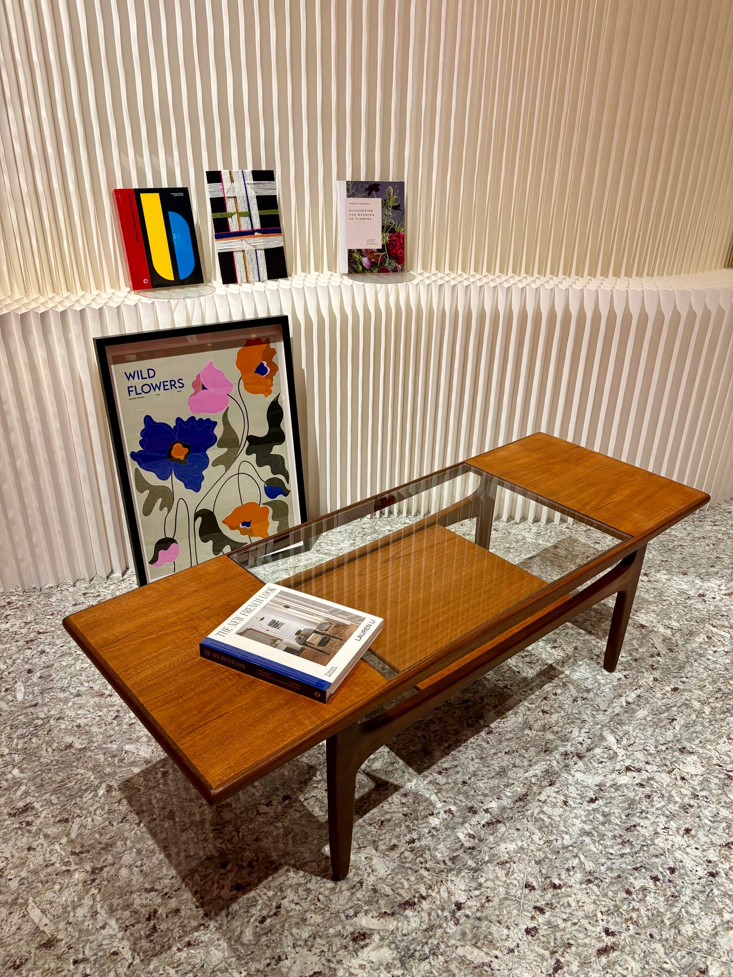 QV25010, 英國 ,G-plan ,Long John glass top coffee table