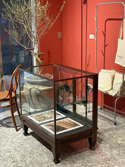 QV25034, 英國, 桃花心木玻璃展示櫃 / 櫃台