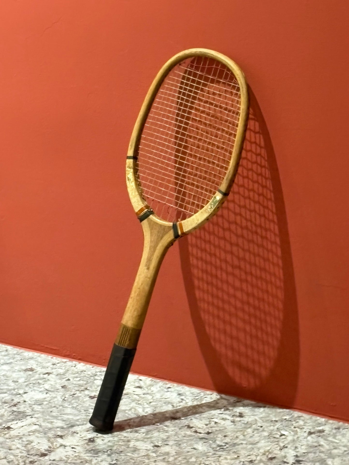 QV25036, 法國,  WILLIAMS & C° (PARIS) 木製網球拍 ｜ 附 Slazenger & Sons, London 木框壓板