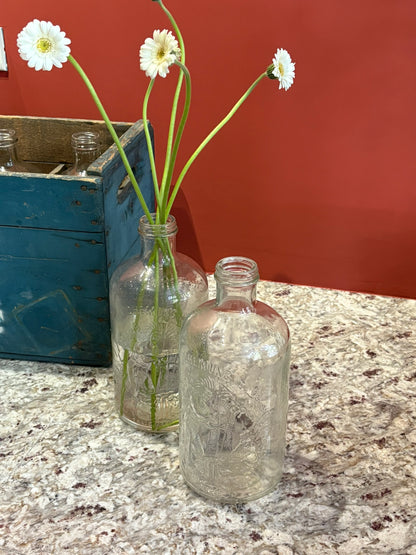 QV25041, 美國,  Chemung Spring Water Co. 壓印厚玻璃瓶（原木箱・10 瓶組）