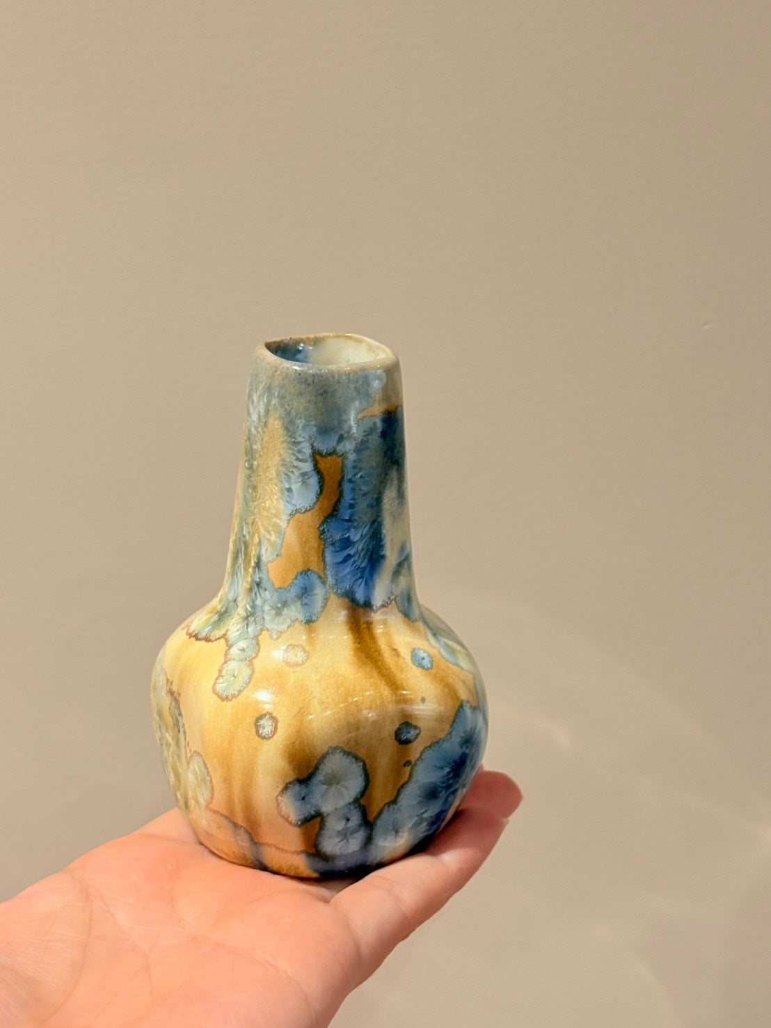 QV26023, 法國, 結晶釉陶瓷小花瓶