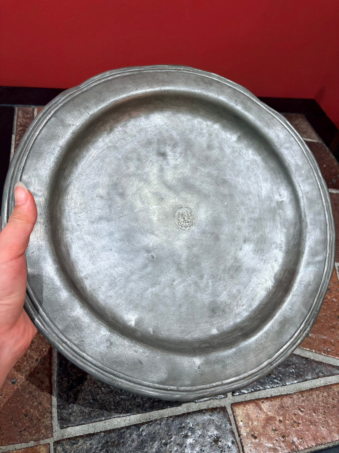 QV26037, 義大利, 手工 老錫盤