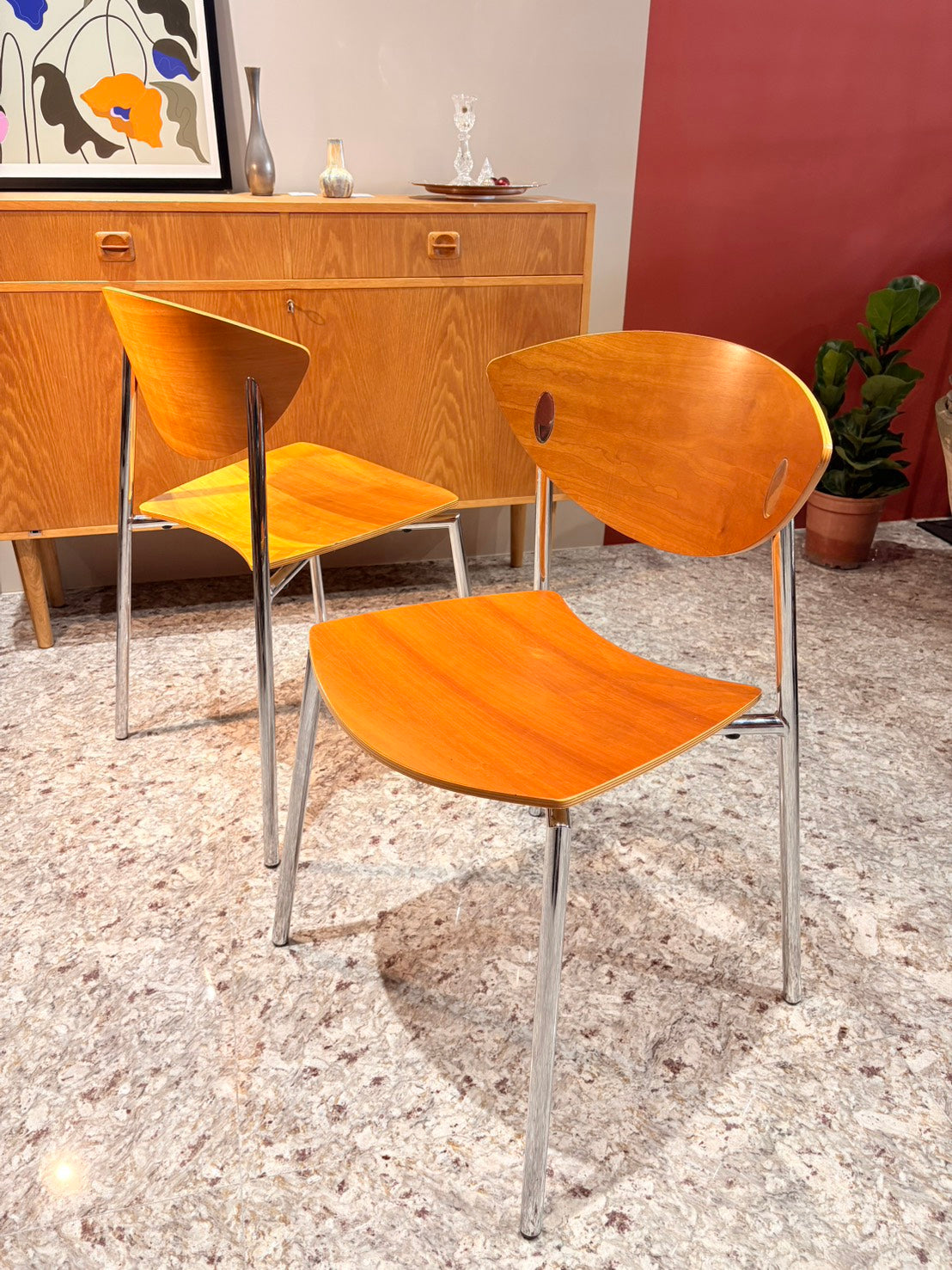 QV26043, 丹麥, Randers+Radius, model Must  單椅 ,cherry wood veneer