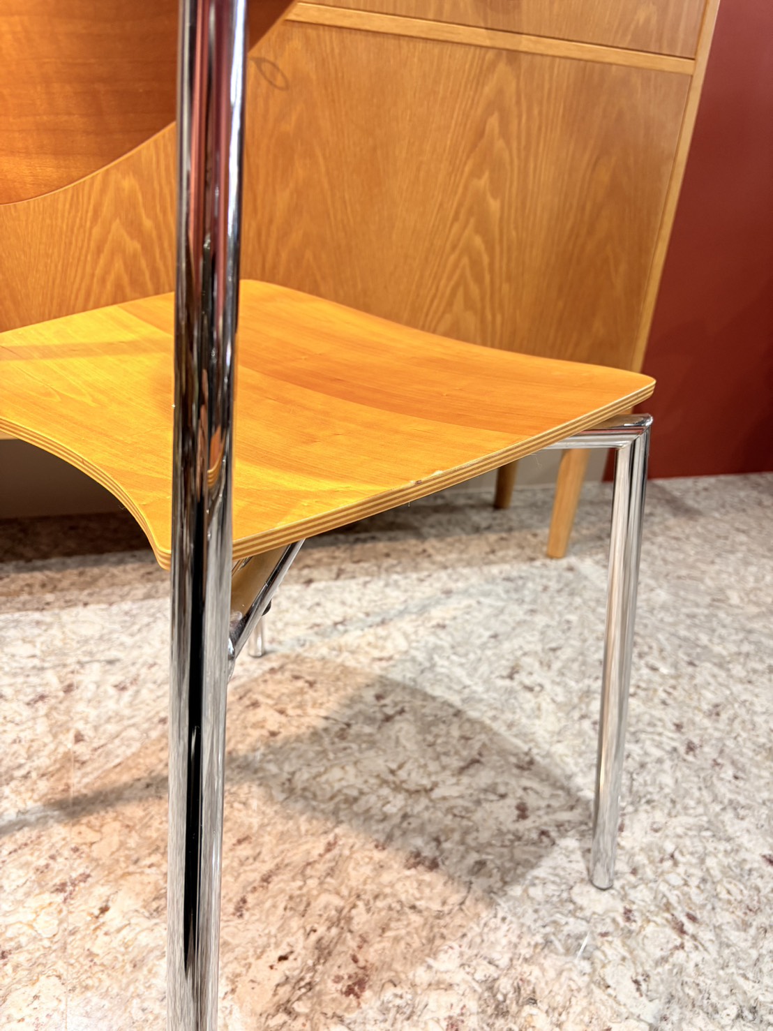 QV26043, 丹麥, Randers+Radius, model Must  單椅 ,cherry wood veneer