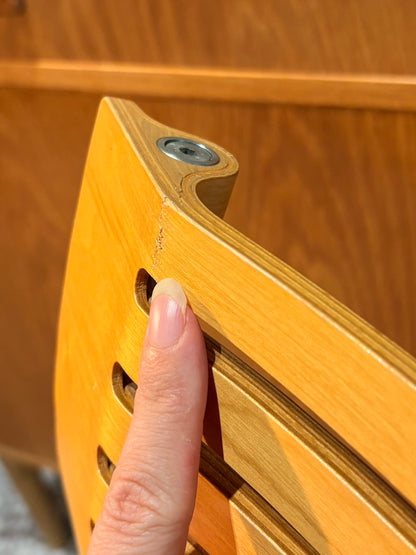 QV26045, 丹麥, Fritz Hansen, Kasper Salto, Runner Chair 無扶手單椅 (無標籤,椅背處有小裂痕)