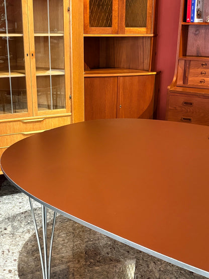 QV26052, 丹麥,  Superellipse Table ,Piet Hein & Bruno Mathsson, Brown 180 × 120 cm, Fritz Hansen