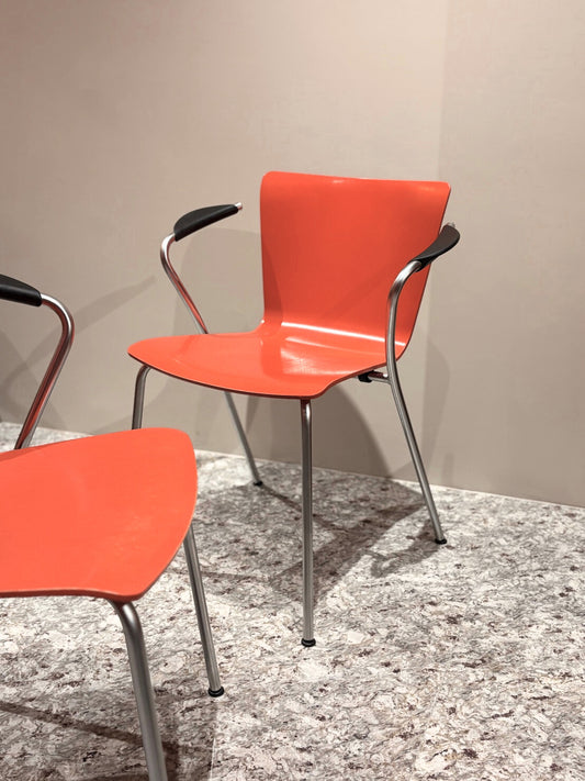 QV26056, 丹麥, Vico Duo, orange/matte silver, Fritz Hansen