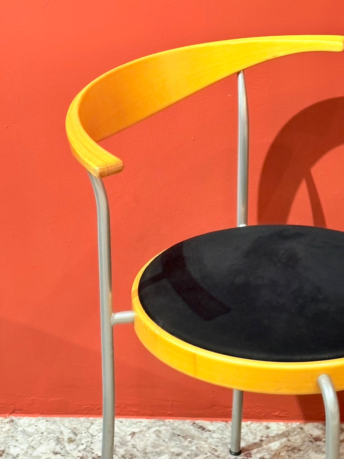 QV26057, 丹麥, “Partout” Chair, Black Alcantara, Rud Thygesens and Johnny Sørensen for Magnus Olesen