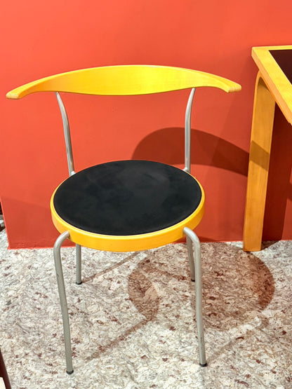 QV26057, 丹麥, “Partout” Chair, Black Alcantara, Rud Thygesens and Johnny Sørensen for Magnus Olesen