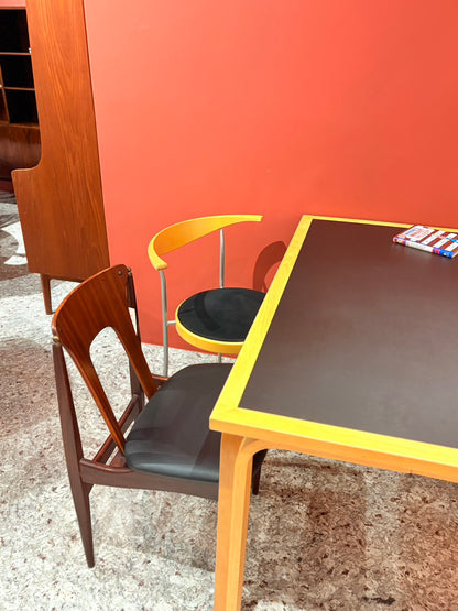 QV26057, 丹麥, “Partout” Chair, Black Alcantara, Rud Thygesens and Johnny Sørensen for Magnus Olesen