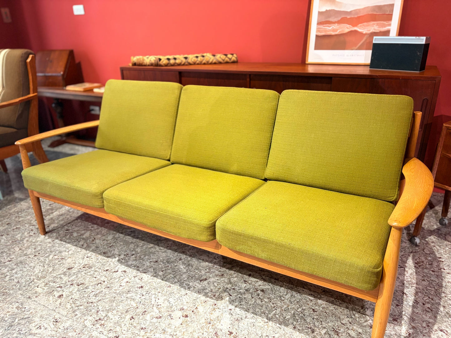QV26064, 丹麥, 3-seater sofa model 118, Grete Jalk for France & Son