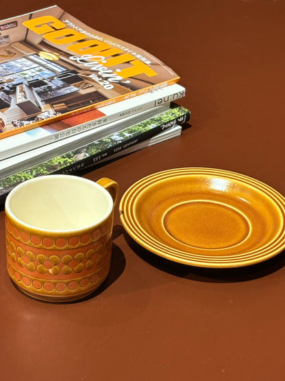 QV26069, 英國, HORNSEA POTTERY 杯盤租 _Saffron