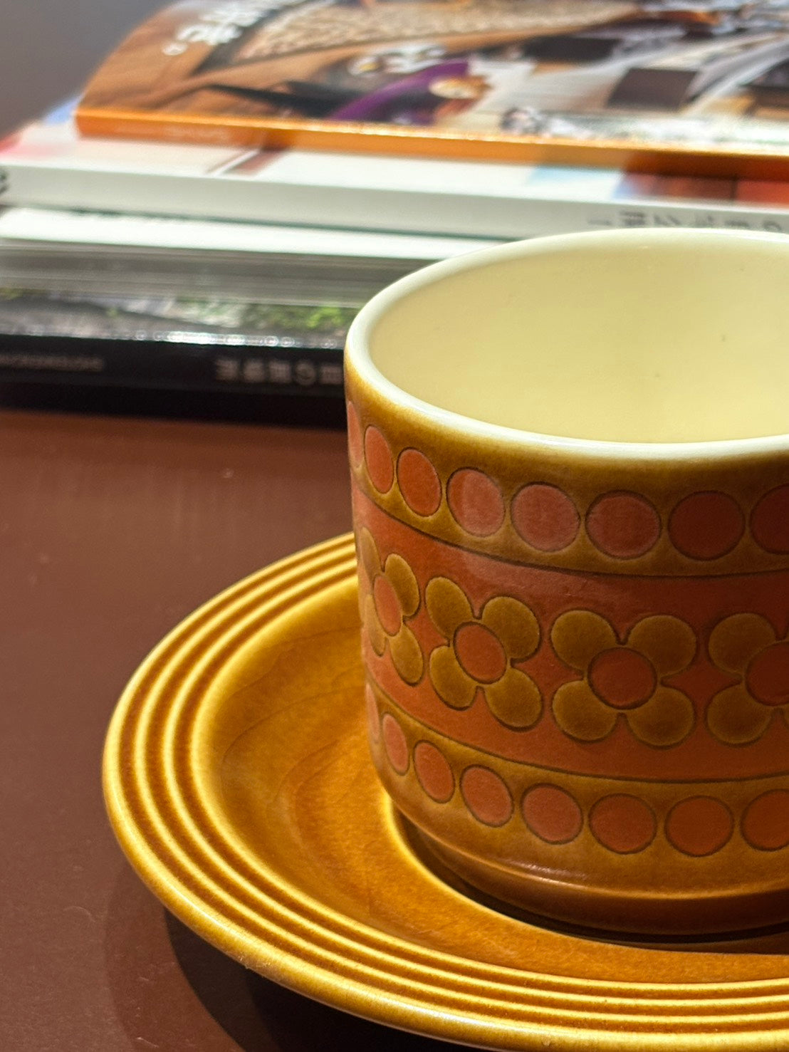 QV26069, 英國, HORNSEA POTTERY 杯盤租 _Saffron