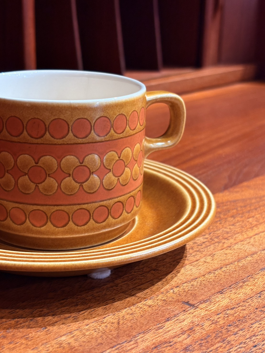 QV26070, 英國, HORNSEA POTTERY 杯盤租 _Saffron