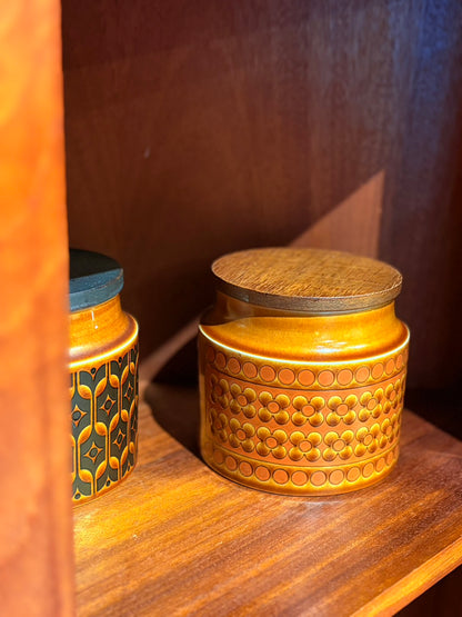 QV26071, 英國, HORNSEA POTTERY 儲物罐 Storage Jar + Lid _Saffron